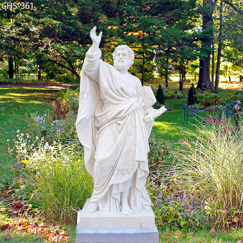 Life-Size Saint Peter Marble Statue Church Decor for Sale CHS-361