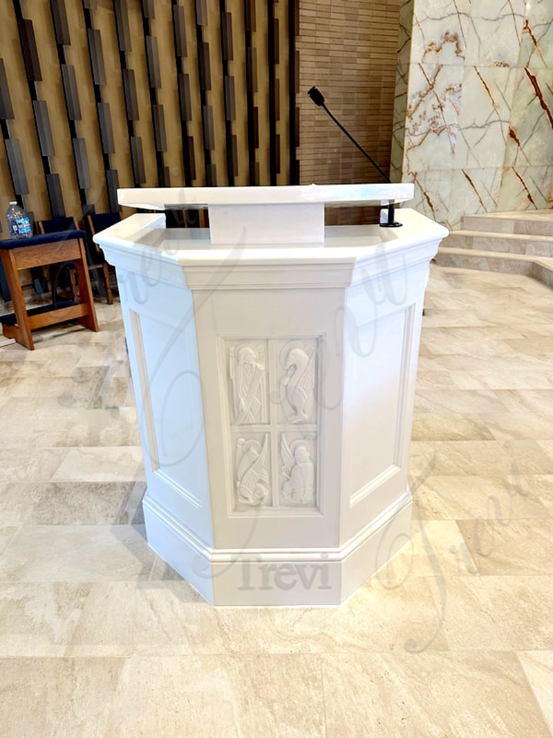 White Marble Church Pulpit