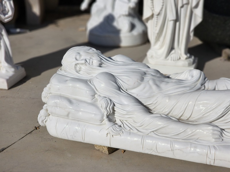 White Marble Veiled Jesus Christ Statue Replica for Sale (4)