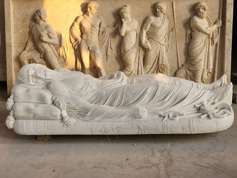 White Marble Veiled Jesus Christ Statue Replica for Sale (5)