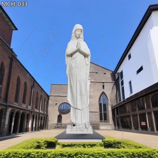 Life-Size Marble Catholic Mary Garden Statues Church Decor